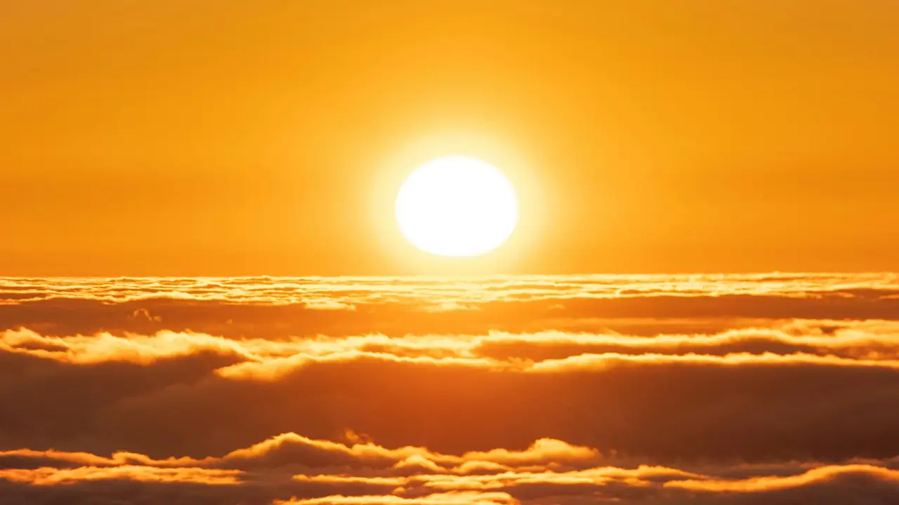 Viver o sagrado sol no horizonte