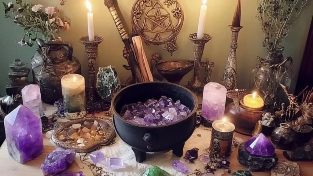 altar pessoal montado em casa pra trazer energia