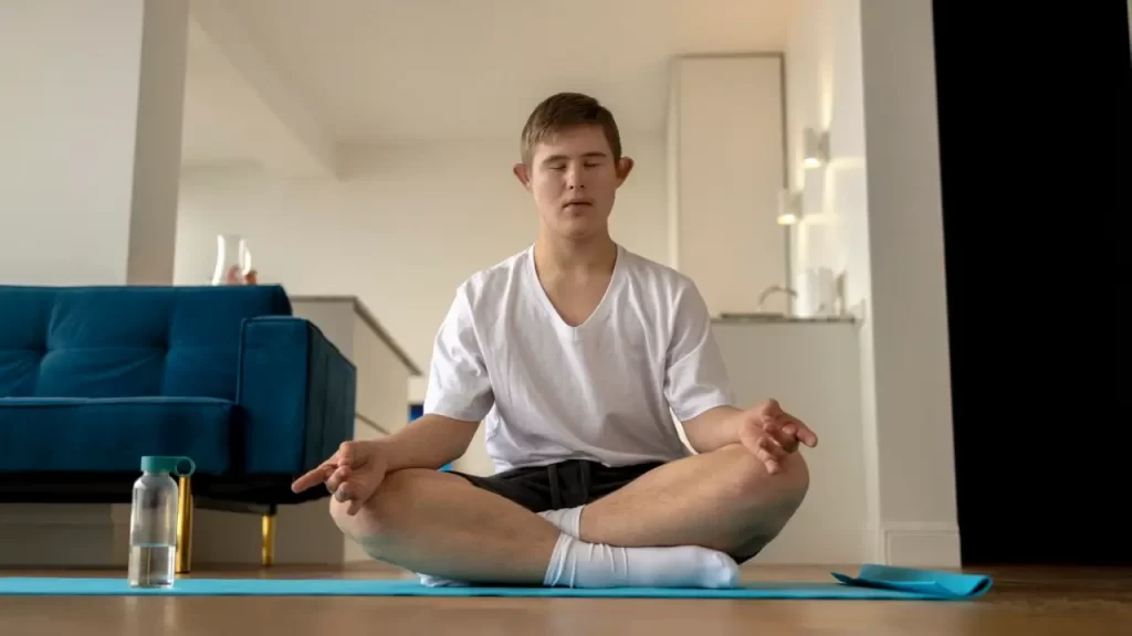 rapaz em meditação