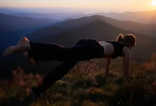 Yoga ao ar livre para conexão com a natureza com yoga e bem-estar”