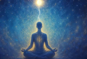 Visualização espiritual do Cordão de Prata: A Ligação Entre o Corpo e o Espírito em estado meditativo profundo