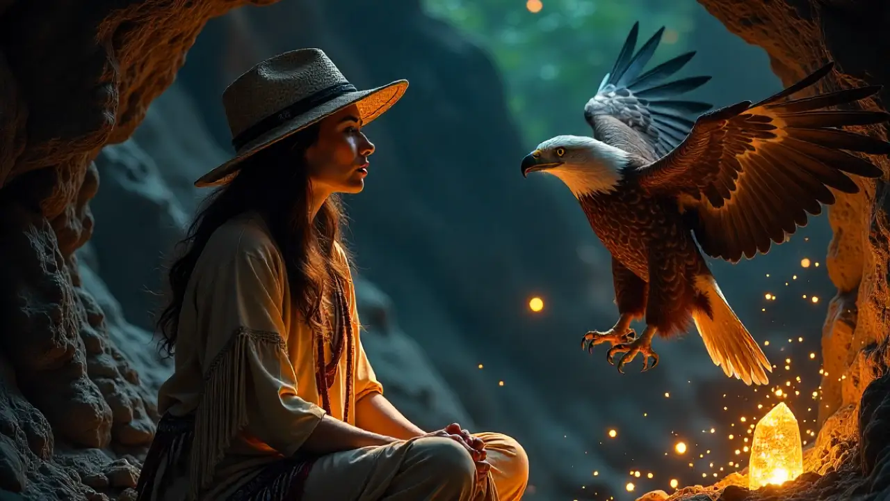 Conexão espiritual com o animal de poder através do coração.