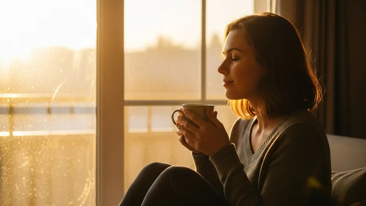 “Mulher praticando técnicas de Mindfulness para Reduzir Ansiedade e Estresse Já em ambiente tranquilo e relaxante”