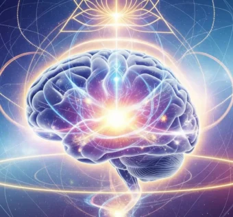 Neurociência da espiritualidade, imagem ilustrativa de um cerébro