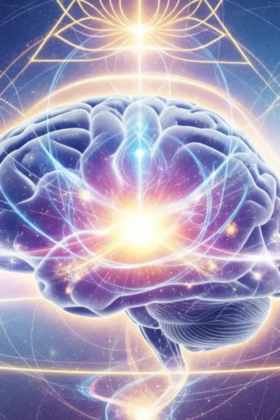 Neurociência da espiritualidade, imagem ilustrativa de um cerébro