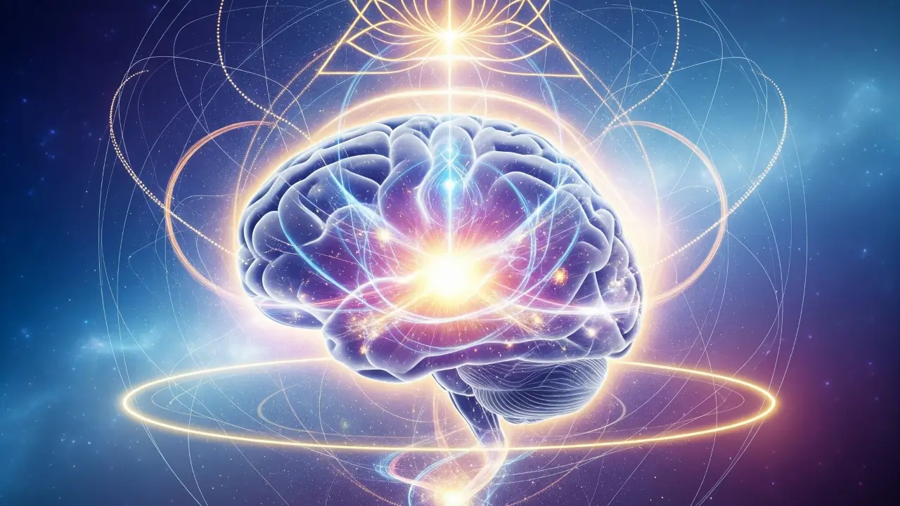 Neurociência da espiritualidade, imagem ilustrativa de um cerébro