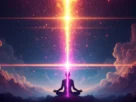 pessoa meditando em estado elevado para o despertar da sua frequência