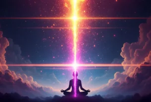 pessoa meditando em estado elevado para o despertar da sua frequência